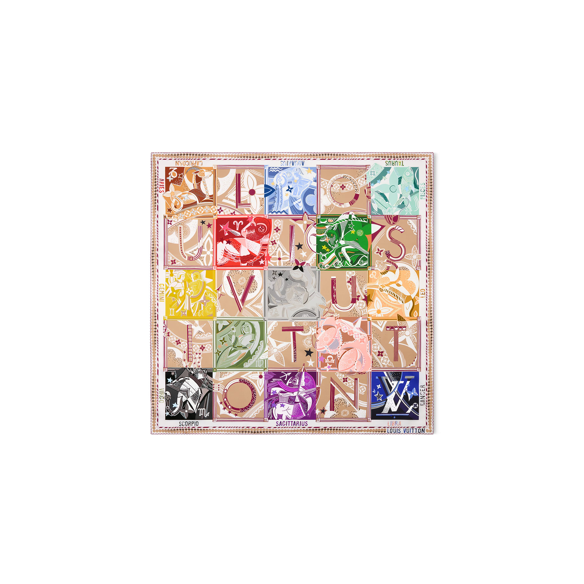 LOUIS VUITTON SCARF LV STAR SIGN SQUARE 70 M97614 (67*67cm)
